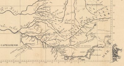 Capitania de São Paulo im Jahr 1766, in der Karte der Grenzen des Staates Minas Gerais mit dem von São Paulo von Aroeira